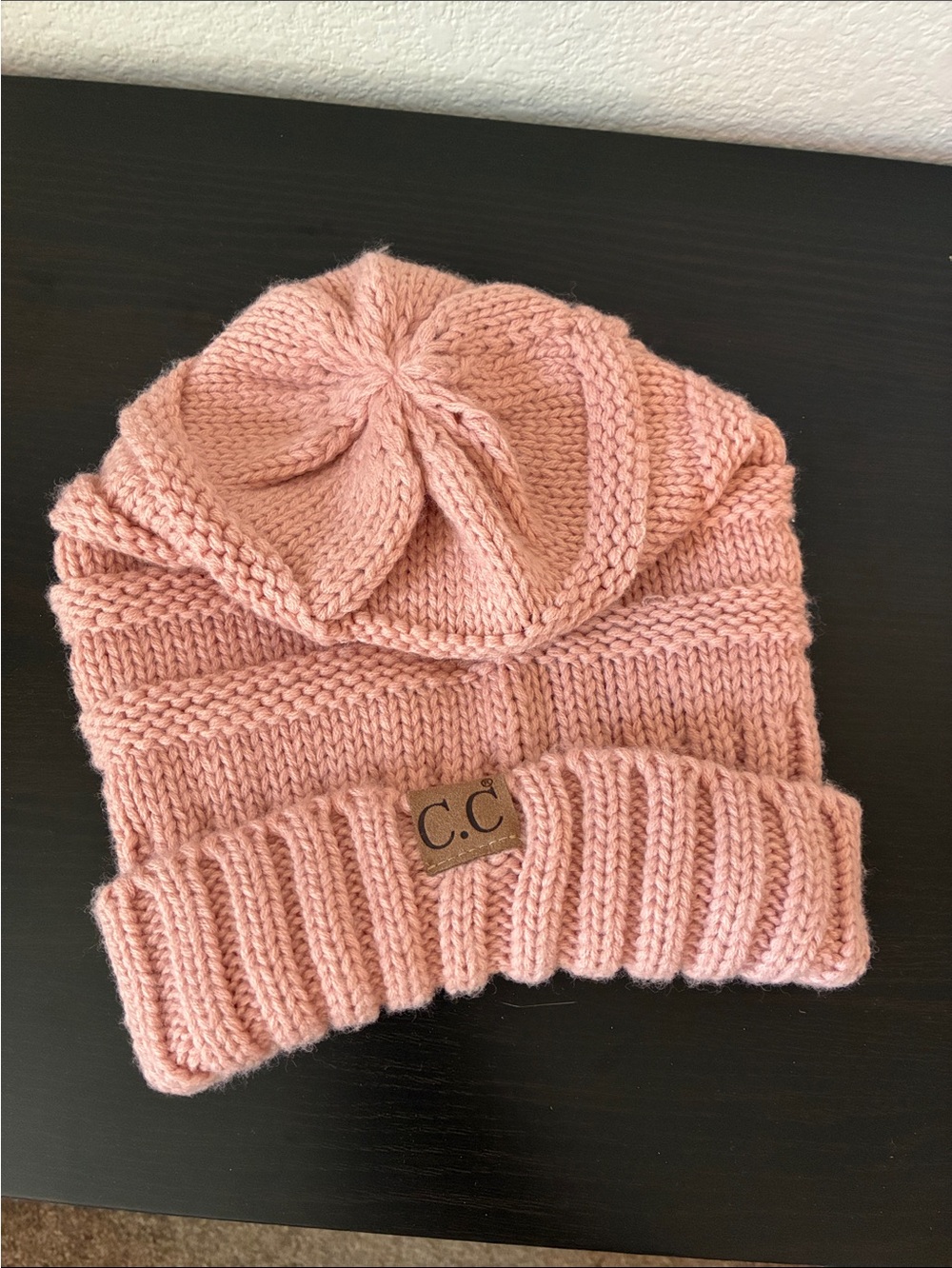 C.C Beanie in Dusty Rose